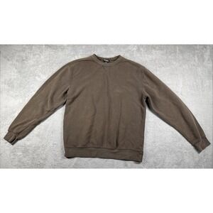 Vintage Joe Boxer Men's Long Sleeve Super Soft Pullover Brown Size Small
